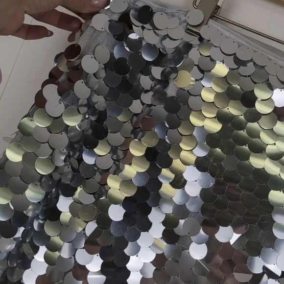 urban outfitters sequin Festival Mini skirt NWT medium - Picture 5 of 10